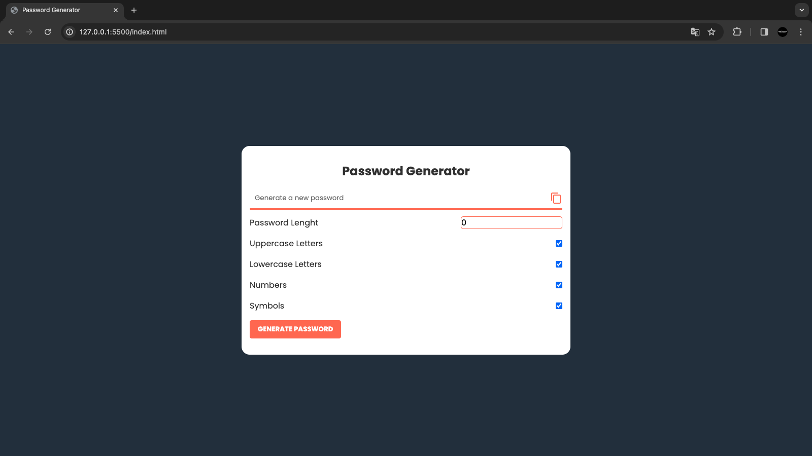 Password Generate